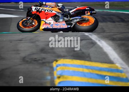 Le Mans, France. 10 octobre 2020. Qualifications pour le Grand Prix de France des casques de requin MotoGP au circuit du Mans. 10 octobre 2020 Clasificacion del Gran Premio Shark casques de Francia de MotoGP en el circuito de le Mans, 10 de Octubre de 2020 POOL/ MotoGP.com/Cordon crédit de presse: CORCON PRESS/Alay Live News Banque D'Images