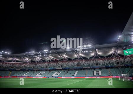 Varsovie, Pologne. 09e octobre 2020. Une vue générale du Maréchal Jozef Pilsudski Legia Stade municipal de Varsovie avant la coupe polonaise 2020 finale entre Legia Warszawa et Cracovie au Maréchal Jozef Pilsudski Legia Stade municipal de Varsovie.(score final; Legia Warszawa 4:5 Cracovie) Credit: SOPA Images Limited/Alay Live News Banque D'Images