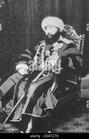 Emir de Boukhara a dit Mir Mohammed Alim Khan Banque D'Images