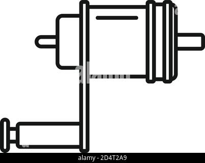 Icône de poignée de machine de tatouage. Icône vectorielle de la poignée de la machine de tatouage pour la conception de sites Web isolée sur fond blanc Illustration de Vecteur