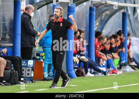 Aurizio Ganz (entraîneur en chef Milan) pendant Empoli Ladies vs AC Milan, Championnat italien de football série A Women, empoli, Italie, 10 Oct 2020 crédit: LM/LIS Banque D'Images