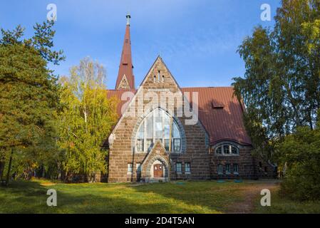 Vue sur l'ancienne église luthérienne le jour ensoleillé d'octobre. Primorsk, Russie Banque D'Images