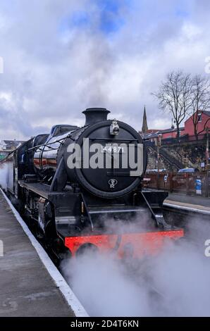 44871, rue Bury Bolton, East Lancs Railway. Banque D'Images