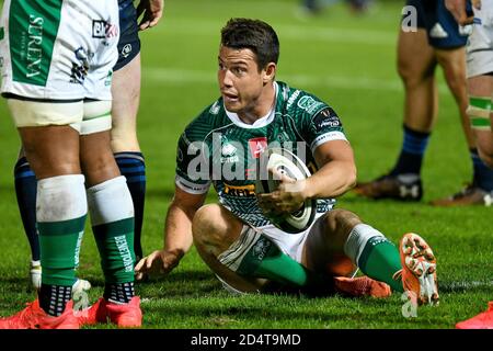 Trévise, Italie. 10 octobre 2020. Treviso, Italie, Monigo Stadium, 10 oct 2020, Luca Morisi (Trévise) pendant Benetton Trévise vs Leinster Rugby - Rugby Guinness Pro 14 - Credit: LM/Ettore Griffoni Credit: Ettore Griffoni/LPS/ZUMA Wire/Alay Live News Banque D'Images