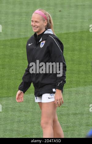 Tacoma, États-Unis. 10 octobre 2020. Balcer lors du match de la National Women's Soccer League Fall Series entre Portland Thorns v OL Reign au stade Cheney à Tacoma, Washington. Dante'y Buitureida/SPP crédit: SPP Sport Press photo. /Alamy Live News Banque D'Images