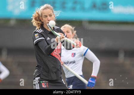 Amstelveen, pays-Bas. 1er octobre 2020. AMSTELVEEN, 11-10-2020, Wagener Stadion, Hoofdklasse Hockey Dames, Seizoen 2020-201. Joueur AHBC Felice Albers. Pendant le jeu Amsterdam D1 - SCHC D1. Crédit : Pro Shots/Alamy Live News Banque D'Images