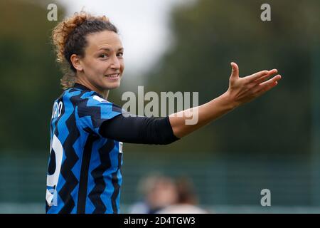 Milan, Italie. 11 octobre 2020. Ilaria Mauro (FC Internazionale) pendant FC Internazionale vs AS Roma, Championnat italien de football Serie A Women à milan, Italie, octobre 11 2020 crédit: Independent photo Agency/Alay Live News Banque D'Images