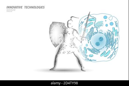 Science biologie concept de modification génétique. Modification de la réalité virtuelle de l'opération laser. Recherche en médecine futuriste thérapie génique analyse de santé vecteur Illustration de Vecteur