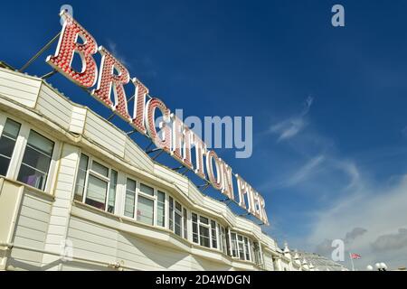 Palace Pier est un quai de plaisance à Brighton, en Angleterre Banque D'Images