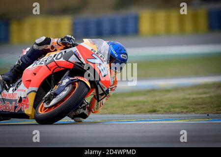 Le Mans, France. 11 octobre 2020. Courses de MotoGP Shark casques Grand Prix de France au circuit du Mans. 11 octobre 2020 Carreras del Gran Premio Shark casques de Francia de MotoGP en el circuito de le Mans, 11 de Octubre de 2020 Alex Marquez POOL/ MotoGP.com/Cordon crédit de presse: CORDON PRESS/Alay Live News Banque D'Images