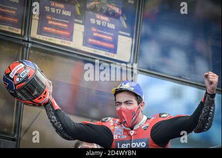 Le Mans, France. 11 octobre 2020. Courses de MotoGP Shark casques Grand Prix de France au circuit du Mans. 11 octobre 2020 Carreras del Gran Premio Shark casques de Francia de MotoGP en el circuito du Mans, 11 de Octubre de 2020 Danilo Petrucci POOL/ MotoGP.com/Cordon crédit de presse: CORCON PRESS/Alamy Live News Banque D'Images