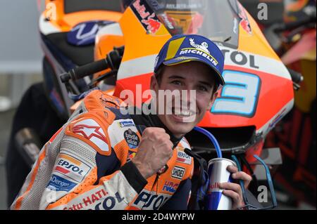 Le Mans, France. 11 octobre 2020. Courses de MotoGP Shark casques Grand Prix de France au circuit du Mans. 11 octobre 2020 Carreras del Gran Premio Shark casques de Francia de MotoGP en el circuito de le Mans, 11 de Octubre de 2020 Alex Marquez POOL/ MotoGP.com/Cordon crédit de presse: CORDON PRESS/Alay Live News Banque D'Images