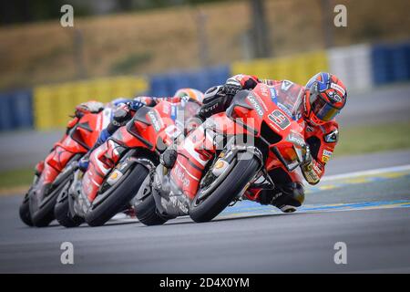 Le Mans, France. 11 octobre 2020. Courses de MotoGP Shark casques Grand Prix de France au circuit du Mans. 11 octobre 2020 Carreras del Gran Premio Shark casques de Francia de MotoGP en el circuito du Mans, 11 de Octubre de 2020 Danilo Petrucci POOL/ MotoGP.com/Cordon crédit de presse: CORCON PRESS/Alamy Live News Banque D'Images