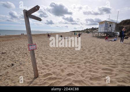 Hemsby Beach, est de Norfolk, Angleterre, Royaume-Uni. Banque D'Images