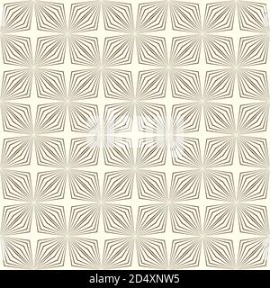 Motif géométrique beige brun sans couture avec lignes fines Illustration de Vecteur