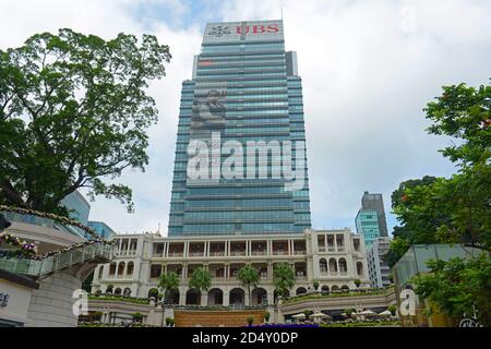 Un bâtiment de la route de Pékin et 1881 bâtiments du quartier général de l'ancienne police maritime Heritage sur la route de Pékin à Tsim Sha Tsui, Kowloon, Hong Kong, Chine. Banque D'Images