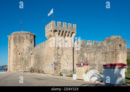 Ancien château de Kamerlengo à Trogir, Croatie. Banque D'Images