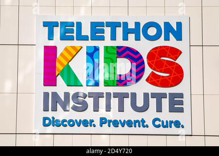 Perth, Australie - 23 août 2020 : Telethon Kid's Institute à l'hôpital pour enfants de Perth Banque D'Images
