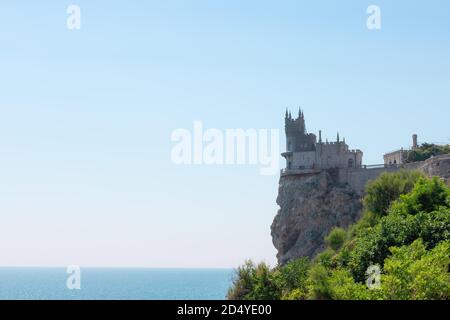 Magnifique château Swallow's Nest sur un rocher Banque D'Images