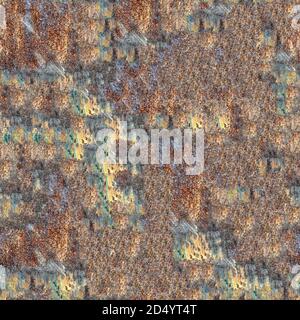 texture métallique sans couture avec revêtement antirouille et emplacement vide pour votre texte ou votre image Banque D'Images