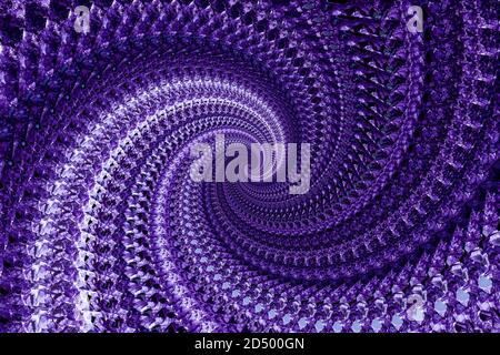 Arrière-plan abstrait du vortex à spirale violet Banque D'Images