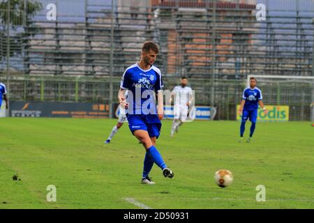 Ligue Pro , Groupe C , 4ème jour . Stade 'Marcello Torre' . Paganese - Cavese 0 -0Edoardo Sbampato , n.4 Paganese (photo de Pasquale Senatore / Pacific Press/Sipa USA) Banque D'Images