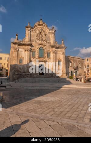 Eglise Saint-Jean-Baptiste St., Matera (Basilicate, Italie) Banque D'Images