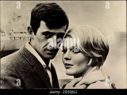 Schauspieler Jean Paul Belmondo, Jean Seberg | utilisation dans le monde entier Banque D'Images