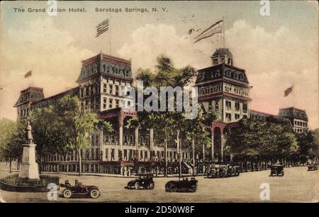 Saratoga Springs New York, The Grand Union Hotel | utilisation dans le monde entier Banque D'Images