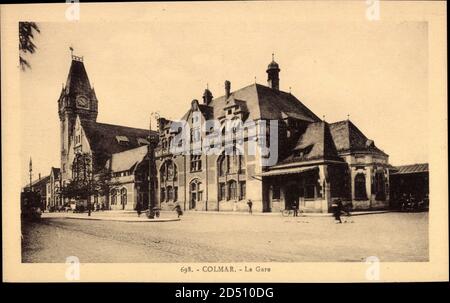 Colmar Haut Rhin, vue générale de la Gare de l'extérieur | utilisation dans le monde entier Banque D'Images