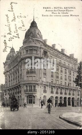 Paris, Hotel Astoria, Avenue des champs Elysées, place de l'Etoile | usage dans le monde entier Banque D'Images