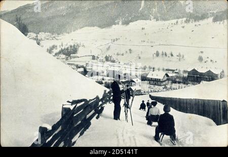 Steinach am Brenner Tirol, Rodelbahn, Schlitten | utilisation dans le monde entier Banque D'Images