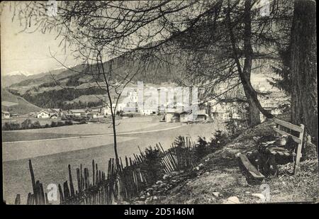 Steinach am Brenner Tirol, Blick zum Ort hin | utilisation dans le monde entier Banque D'Images