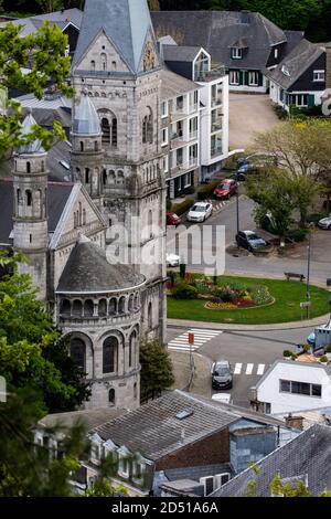 Panorama de la ville de Spa, province de Liège, Belgique Banque D'Images