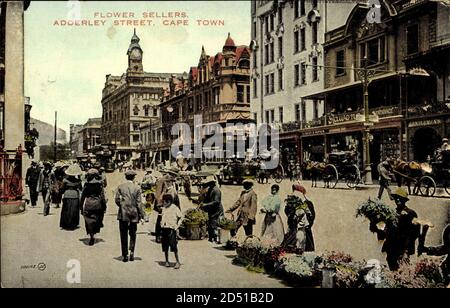 Kapstadt Südafrika, Adderley Street, Flower Sellers | utilisation dans le monde entier Banque D'Images