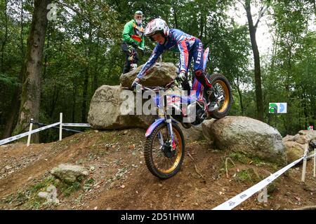 Harry Hemingway (bêta / essai 125) pendant le championnat du monde de test de Hertz FIM (tour 4) au circuit moto Club Lazzate le 11 octobre 2020 à Lazzate Banque D'Images