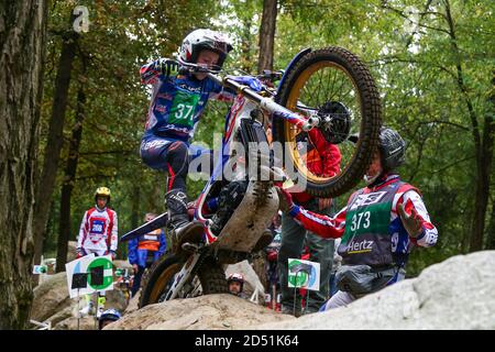 Harry Hemingway (bêta / essai 125) pendant le championnat du monde de test de Hertz FIM (tour 4) au circuit moto Club Lazzate le 11 octobre 2020 à Lazzate Banque D'Images