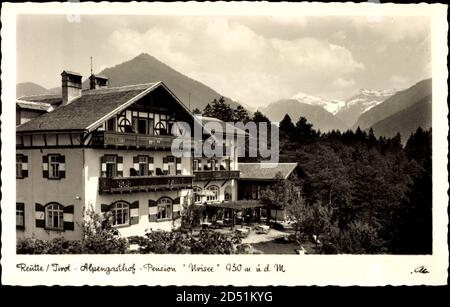 Reutte Tirol, Blick auf Alpengasthof Pension Urisee | utilisation dans le monde entier Banque D'Images