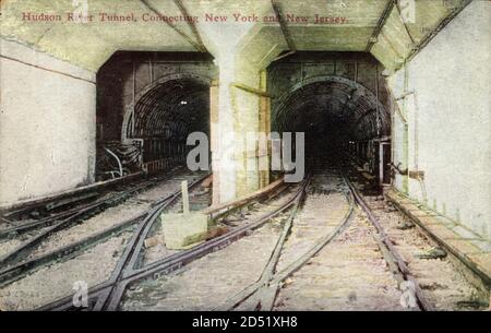 New York City USA, Hudson River tunnel, reliant New York et le New Jersey | utilisation dans le monde entier Banque D'Images