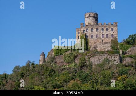 Château de Pyrmont sur une montagne à Roes Banque D'Images