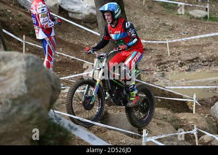 Ben Dignan (Vertigo / Trial 125) pendant le Championnat du monde de Trial FIM Hertz (Round 4) au circuit moto Club Lazzate le 11 octobre 2020 à Lazzate ( Banque D'Images