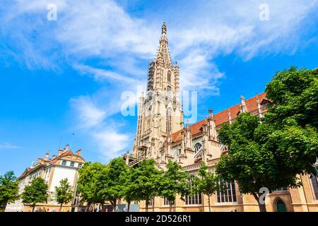 La cathédrale de Berne ou Berner Munster réformé suisse est une cathédrale dans la vieille ville de Berne en Suisse Banque D'Images