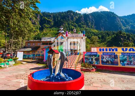 Manali, INDE - 02 OCTOBRE 2019: Himvalley Fun City est un parc d'attractions et culturel à Manali, Etat de l'Himachal Pradesh en Inde Banque D'Images