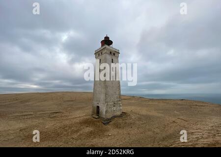 Le phare de Rubjerg Knude au Danemark Banque D'Images