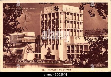 Paris, Expo, Weltausstellung 1937, Pavillon de l'Italie | utilisation dans le monde entier Banque D'Images