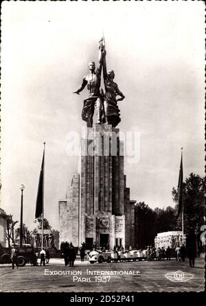 Paris, Expo, Weltausstellung 1937, Pavillon de l'U.R.S.S., Sowjetgebäude | utilisation dans le monde entier Banque D'Images