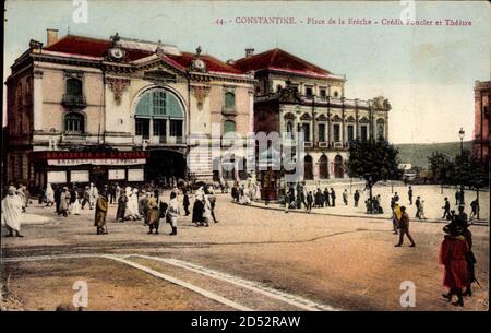 Constantine Algerien, place de la flèche, crédit Foncier, Théâtre | usage dans le monde entier Banque D'Images