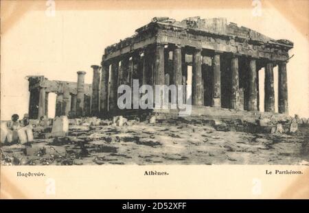 Athen Griechenland, le Parthénon, Tempel für die Stadtgöttin | utilisation dans le monde entier Banque D'Images