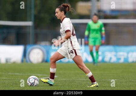 Milan, Italie. 11 octobre 2020. Milan, Italie, 11 octobre 2020, Tecla Pettenuzzo (EN tant que Roma) pendant FC Internazionale vs AS Roma - Championnat italien de football Serie A Women - Credit: LM/Francesco Scaccianoce Credit: Francesco Scaccianoce/LPS/ZUMA Wire/Alamy Live News Banque D'Images