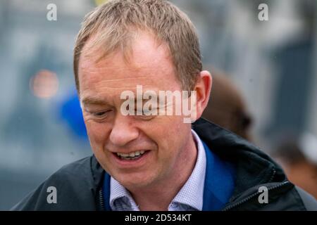 Tim Farron ancien député de Westmorland et Lonsdale Chef du parti libéral-démocrate Banque D'Images